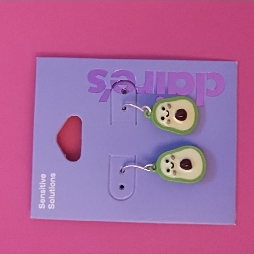 Claire's Avocado Character Earrings